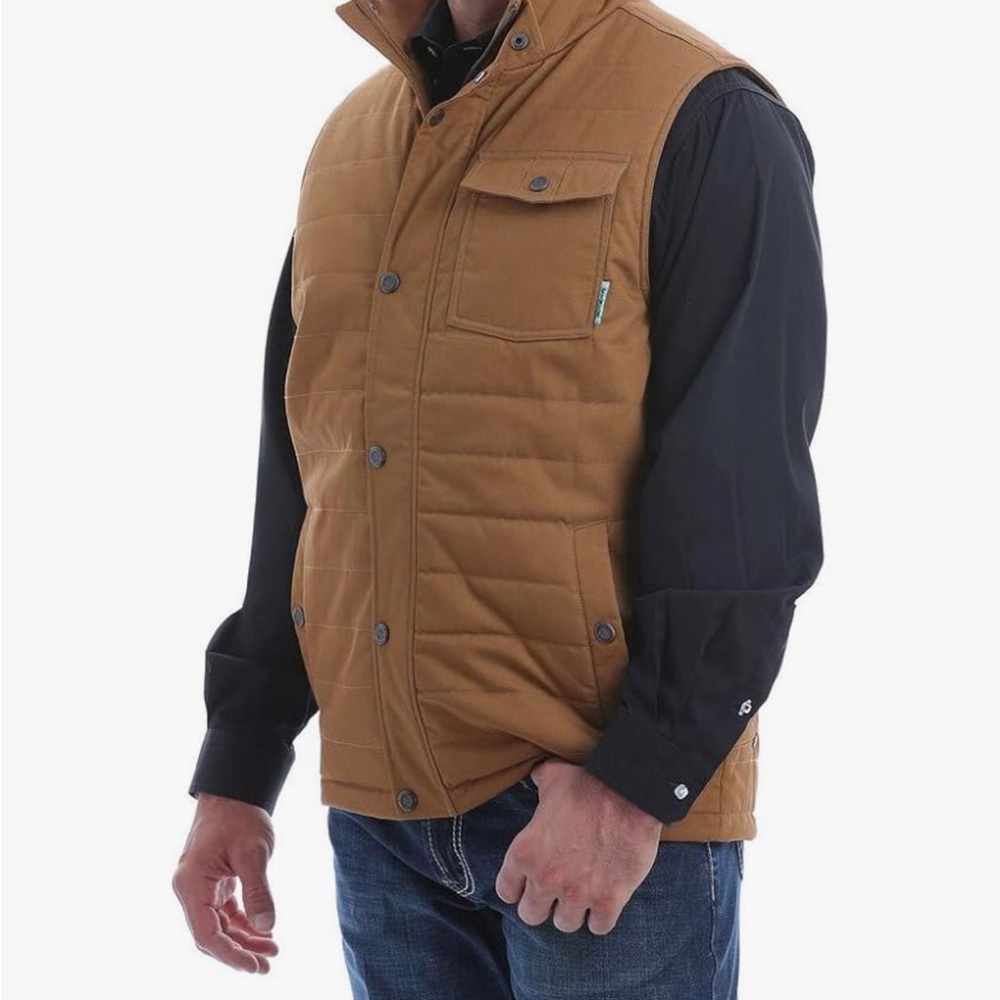 Cinch Men's Brown Quilted Vest Size XL